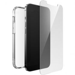 Speck Presidio Gemshell Clear + Shieldview Coque Transparente Apple iPhone 13 Pro Coque arrière Rigide Anti-Chocs - Transparent