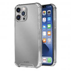 SBS Impact Coque Transparente Apple iPhone 13 Pro Coque arrière Rigide Anti-Chocs - Transparent