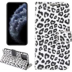 Mobigear Leopard Housse Apple iPhone 13 Pro Etui Porte-Monnaie - Blanc